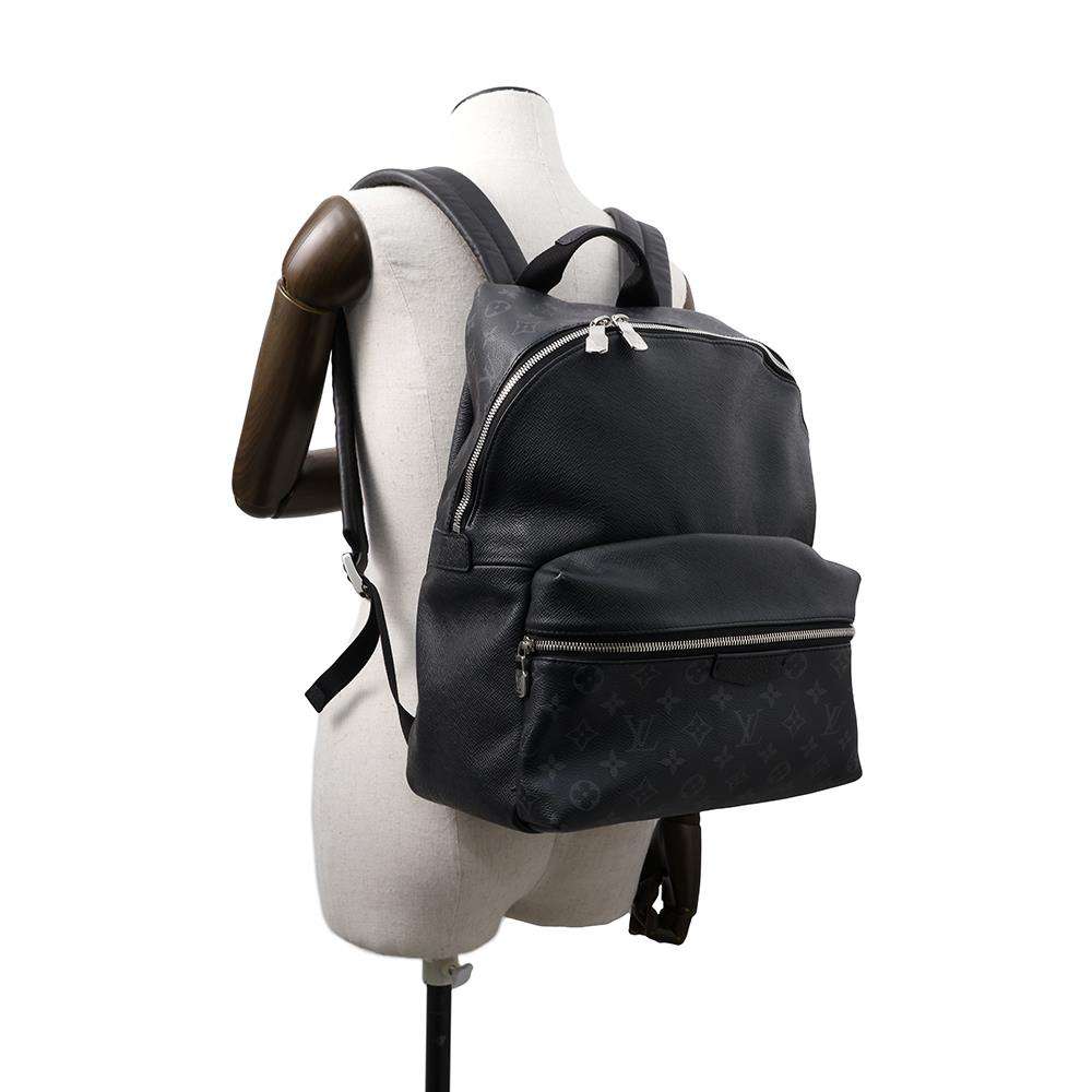 LOUIS VUITTON Discovery・Backpack NoirM30230 Taiga Leather Monogram Eclipse