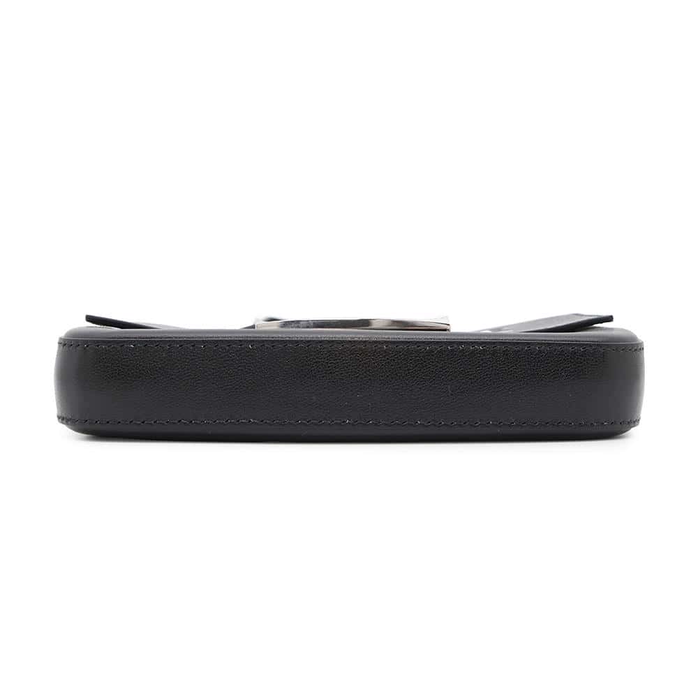 FENDI Marc Jacobs Collaboration Baguette Shoulder Bag Black7AS142 Leather