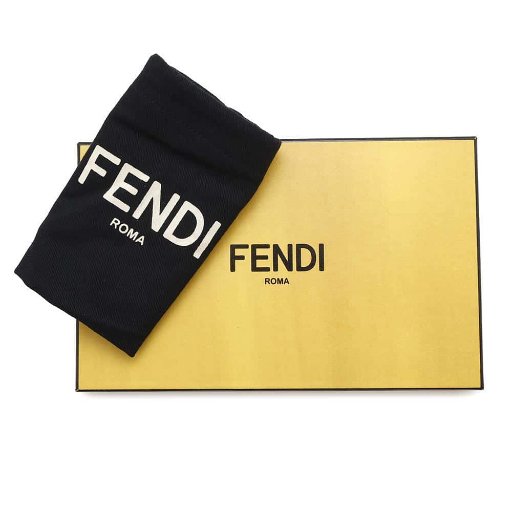 FENDI Marc Jacobs Collaboration Baguette Shoulder Bag Black7AS142 Leather
