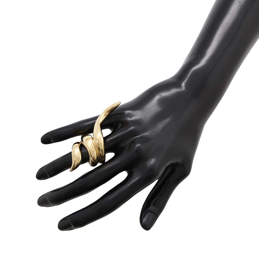 LOUIS VUITTON Ring Size S GoldMP1955 Metal