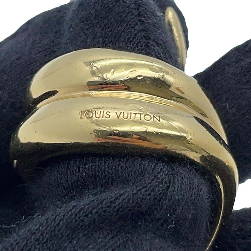 LOUIS VUITTON Ring Size S GoldMP1955 Metal