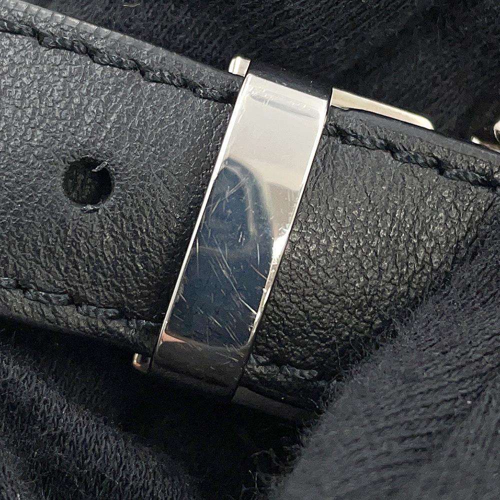 CHANEL Matelasse Uniform Crossbody Bag Black Lambskin