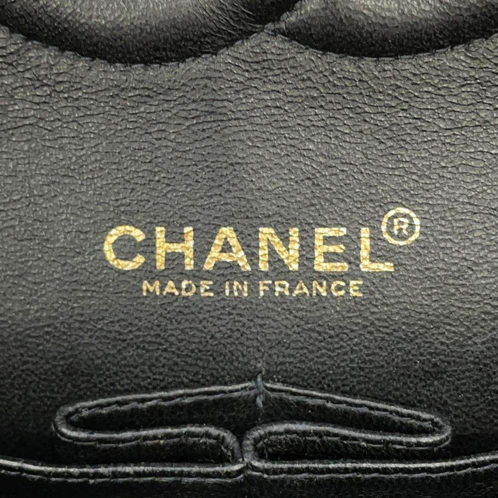 CHANEL Matelasse Double Flap ChainShoulder BlackA01112 Caviar Leather