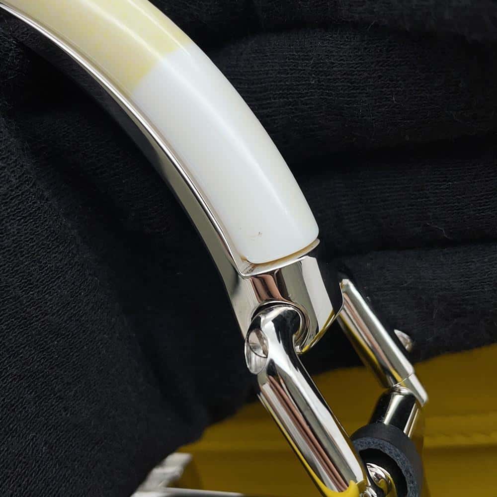 FENDI Peekaboo Iconic Yellow8BN316 Leather Denim Size Mini