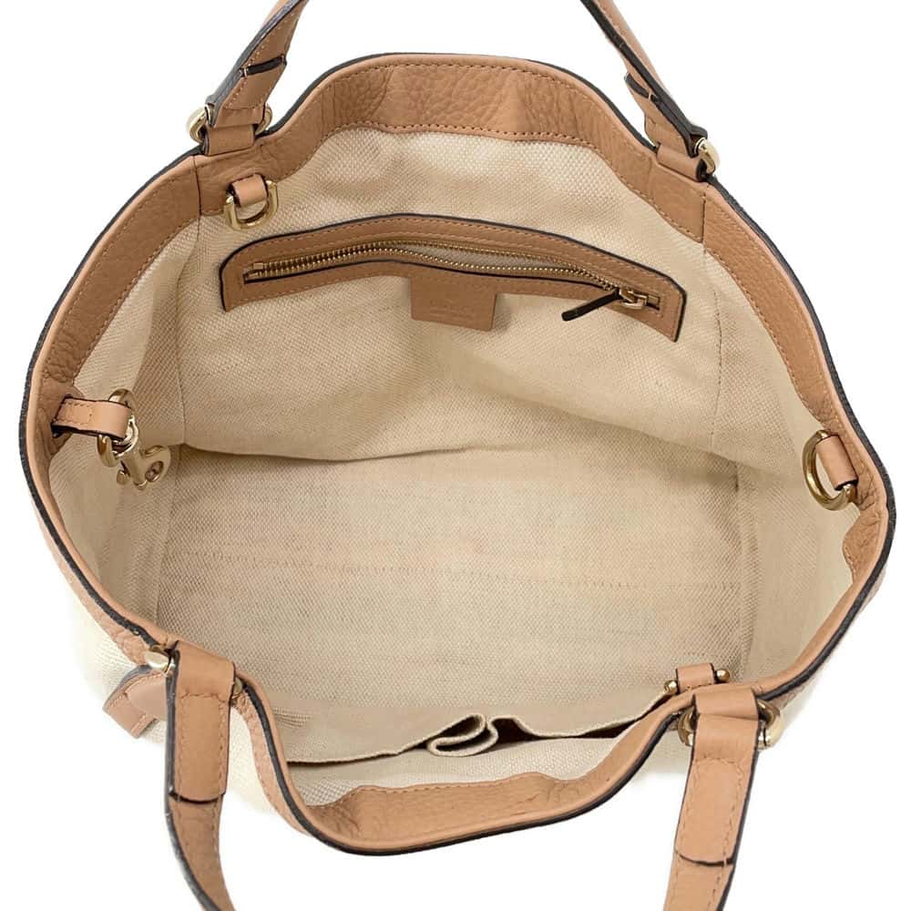 GUCCI Soho 2wayBag Natural/Jasmin Flower336751 Canvas Leather