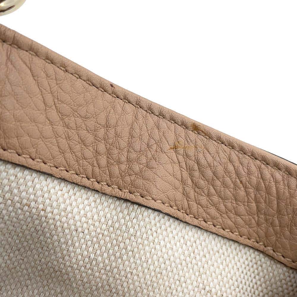 GUCCI Soho 2wayBag Natural/Jasmin Flower336751 Canvas Leather