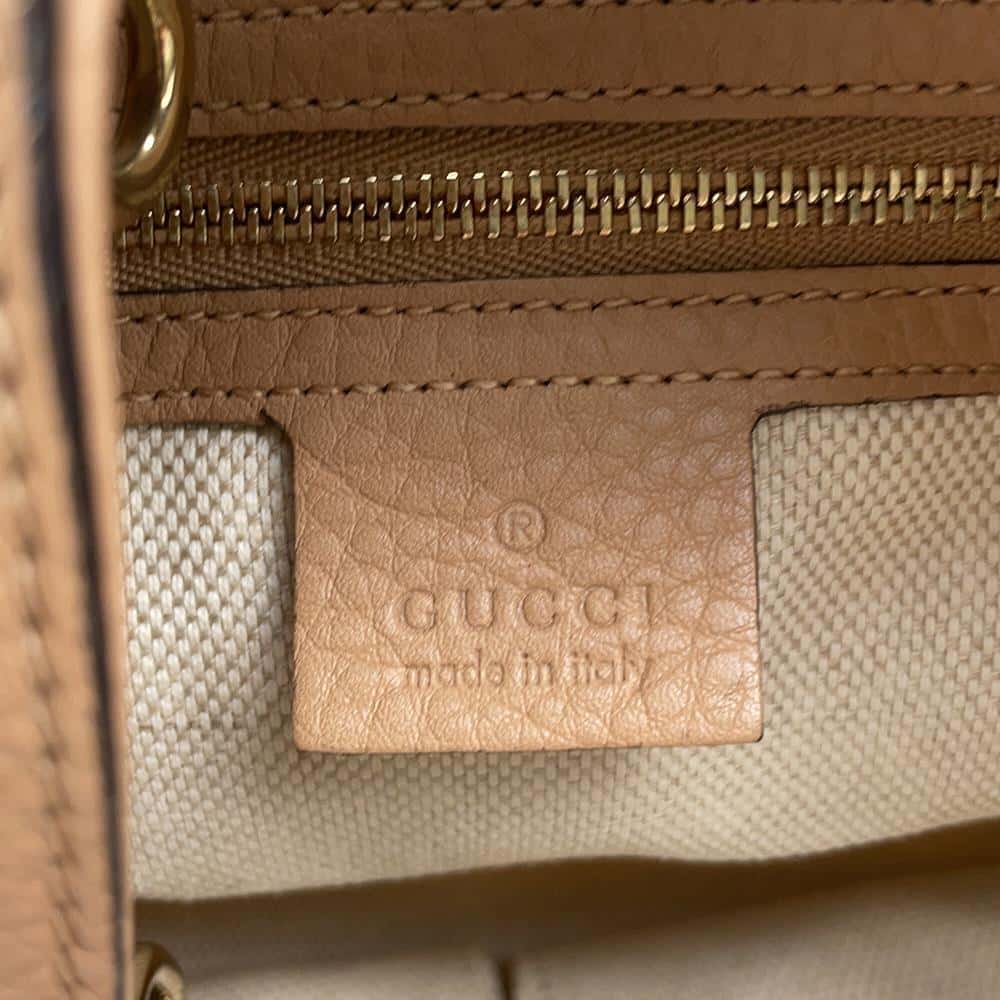 GUCCI Soho 2wayBag Natural/Jasmin Flower336751 Canvas Leather