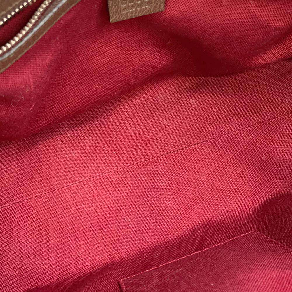 GUCCI GG Supreme Detailed Tote Bag Beige/Brown643814 PVC Leather