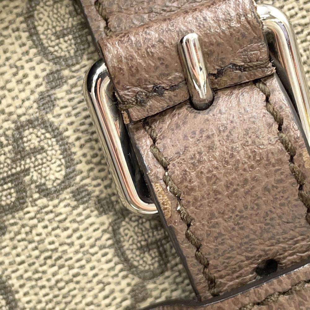 GUCCI GG Supreme Detailed Tote Bag Beige/Brown643814 PVC Leather