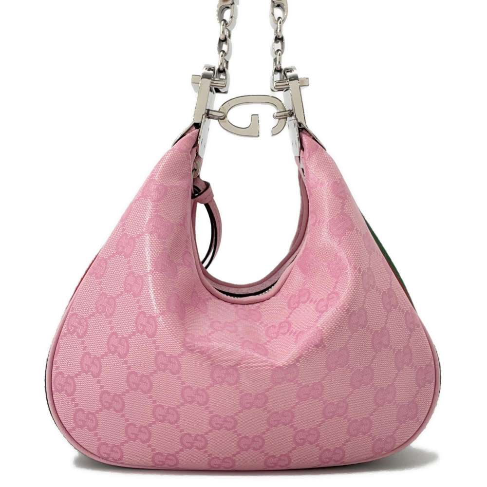 GUCCI Attaché Shoulder Bag Pink699409 PVC Canvas