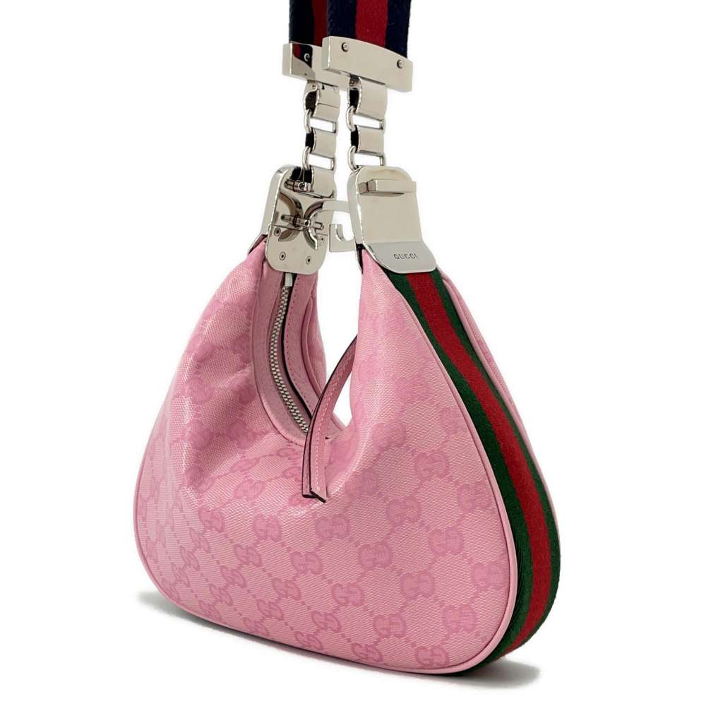 GUCCI Attaché Shoulder Bag Pink699409 PVC Canvas
