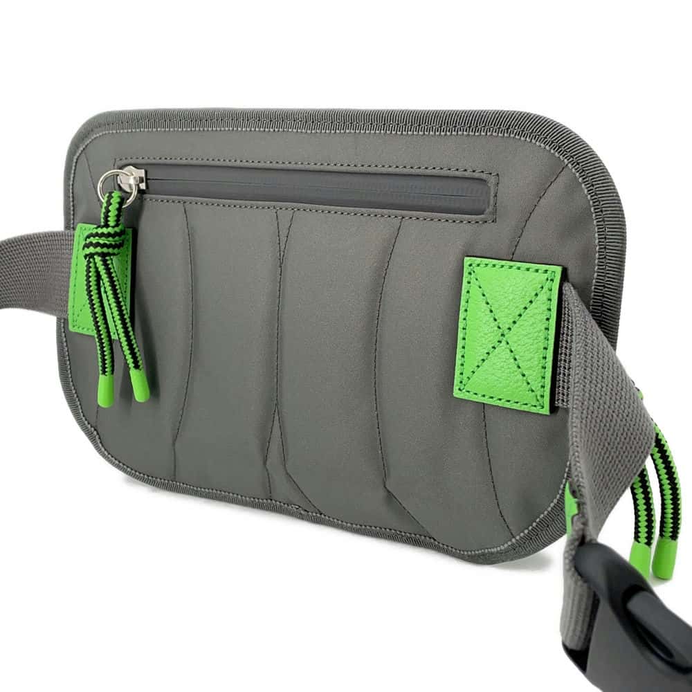GUCCI GGNylon Belt Bag Gray/Red/Green752102 Nylon Rubber
