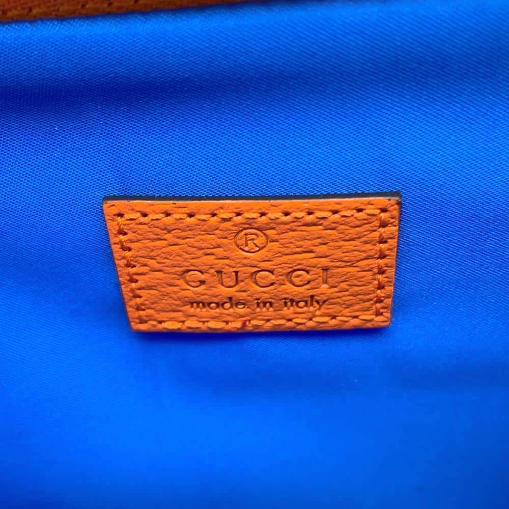 GUCCI GGNylon Belt Bag Purple/Blue/Orange752102 Nylon Rubber