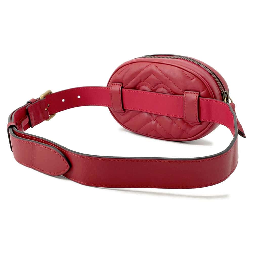 GUCCI GG Marmont belt bag Red476434 Leather Size 85