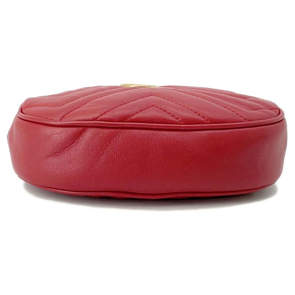 GUCCI GG Marmont belt bag Red476434 Leather Size 85