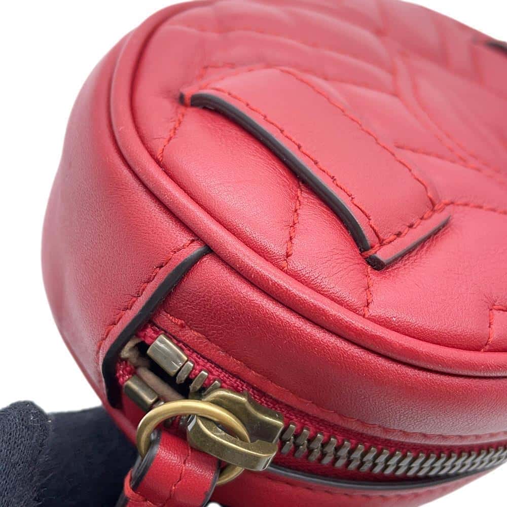 GUCCI GG Marmont belt bag Red476434 Leather Size 85