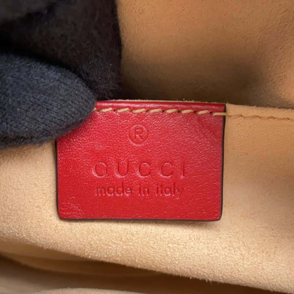 GUCCI GG Marmont belt bag Red476434 Leather Size 85
