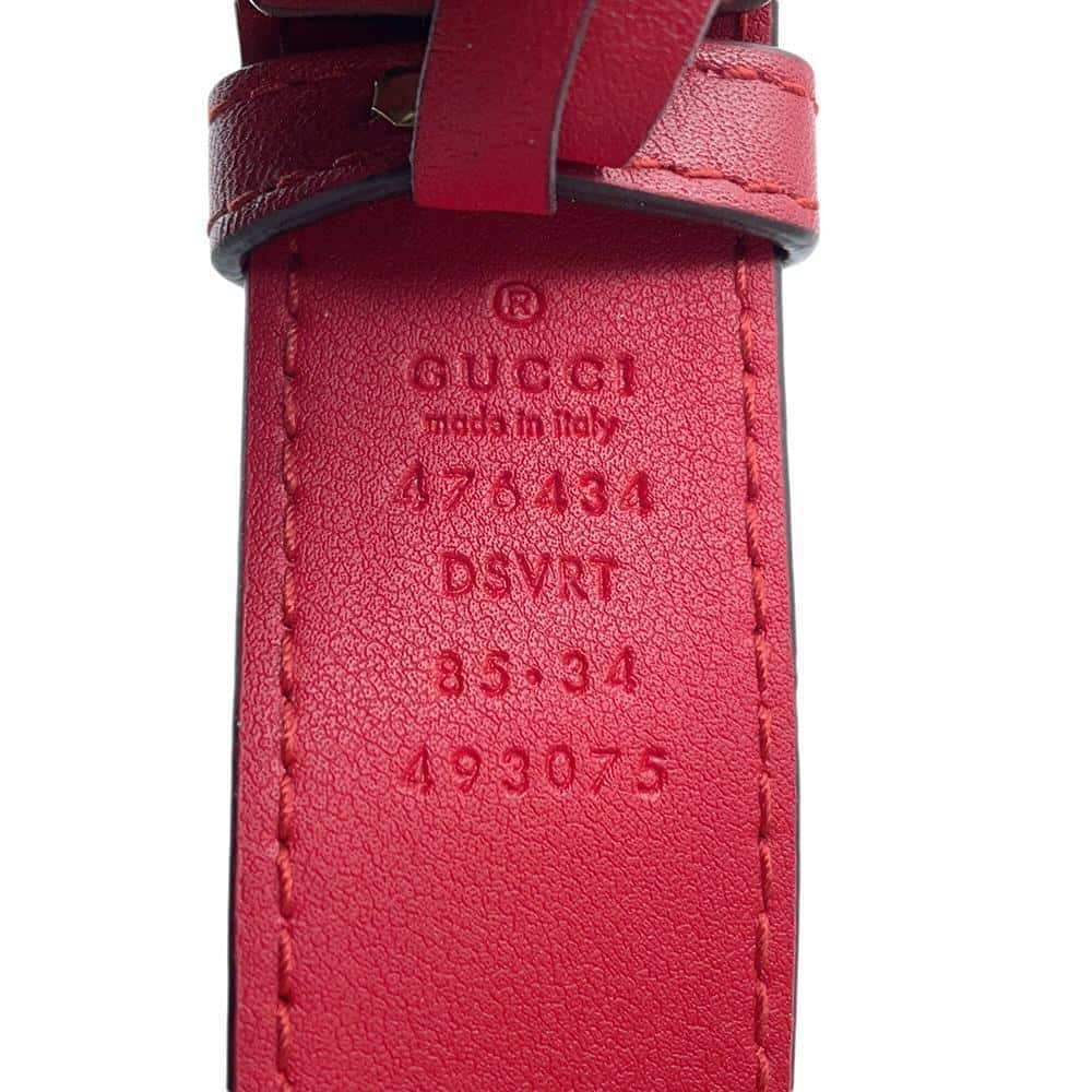 GUCCI GG Marmont belt bag Red476434 Leather Size 85
