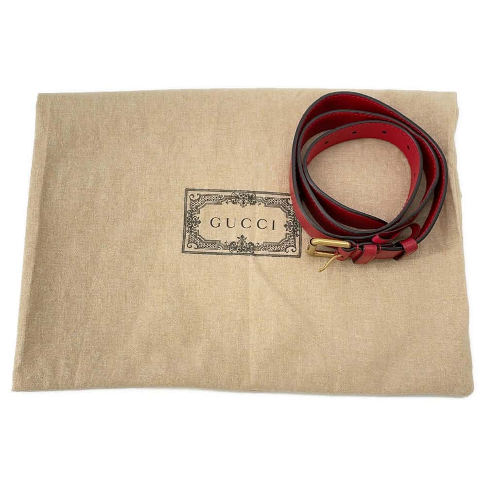 GUCCI GG Marmont belt bag Red476434 Leather Size 85