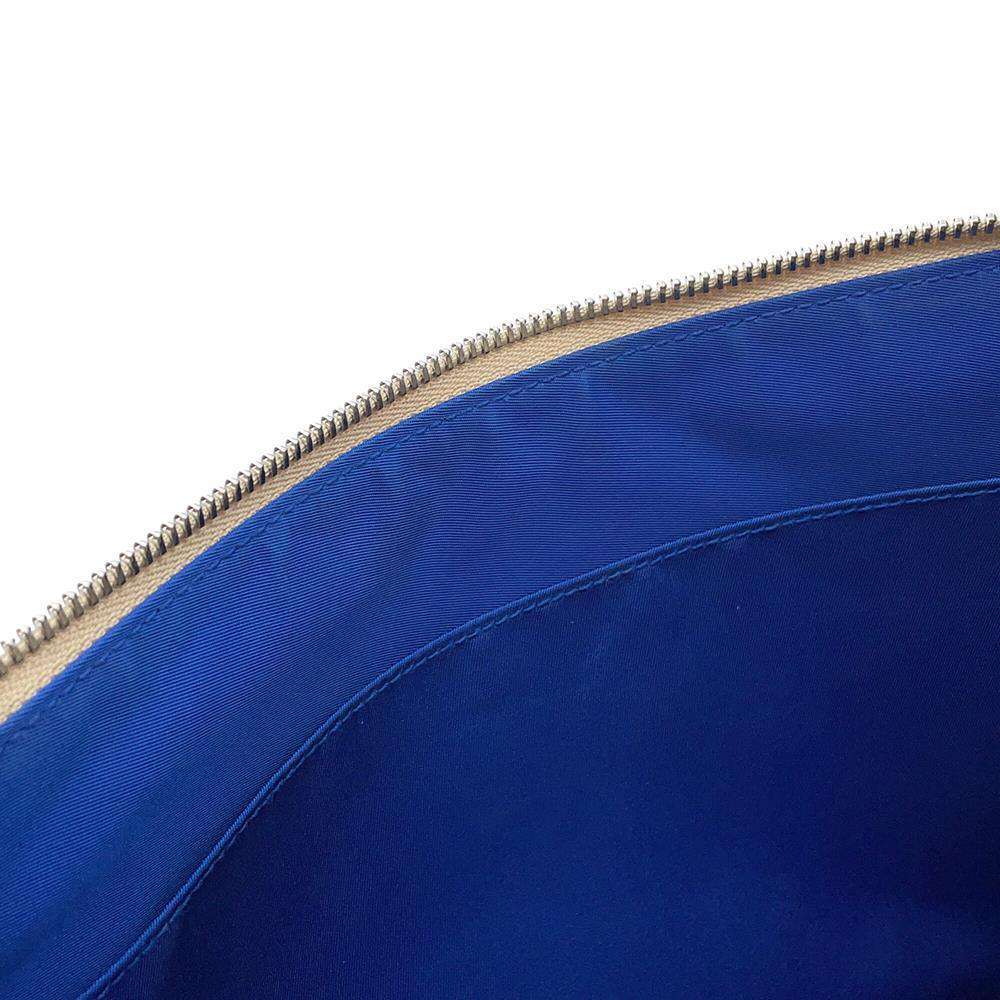 GUCCI Off the Grid Clutch Bag Blue/Ivory625598 Nylon Leather