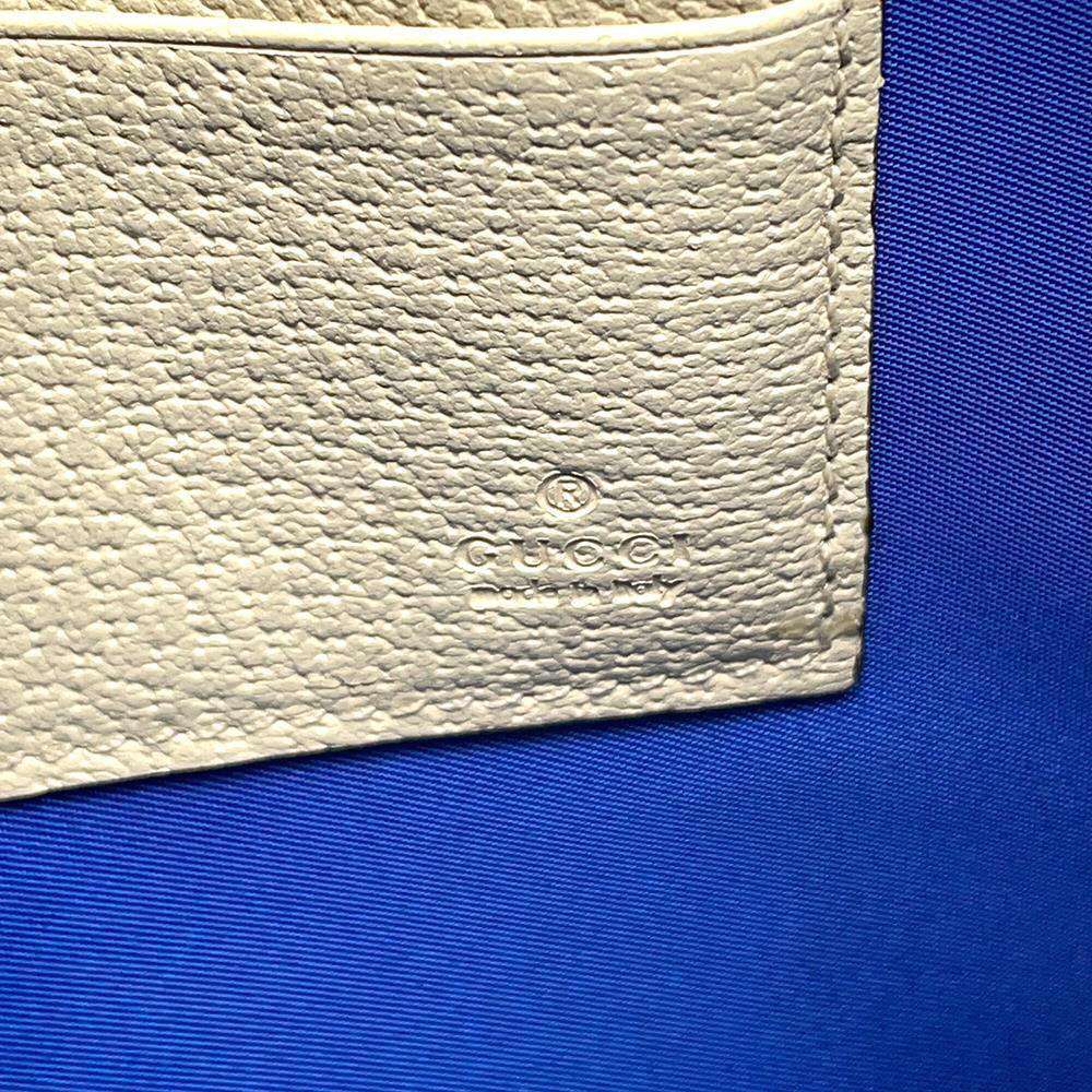 GUCCI Off the Grid Clutch Bag Blue/Ivory625598 Nylon Leather
