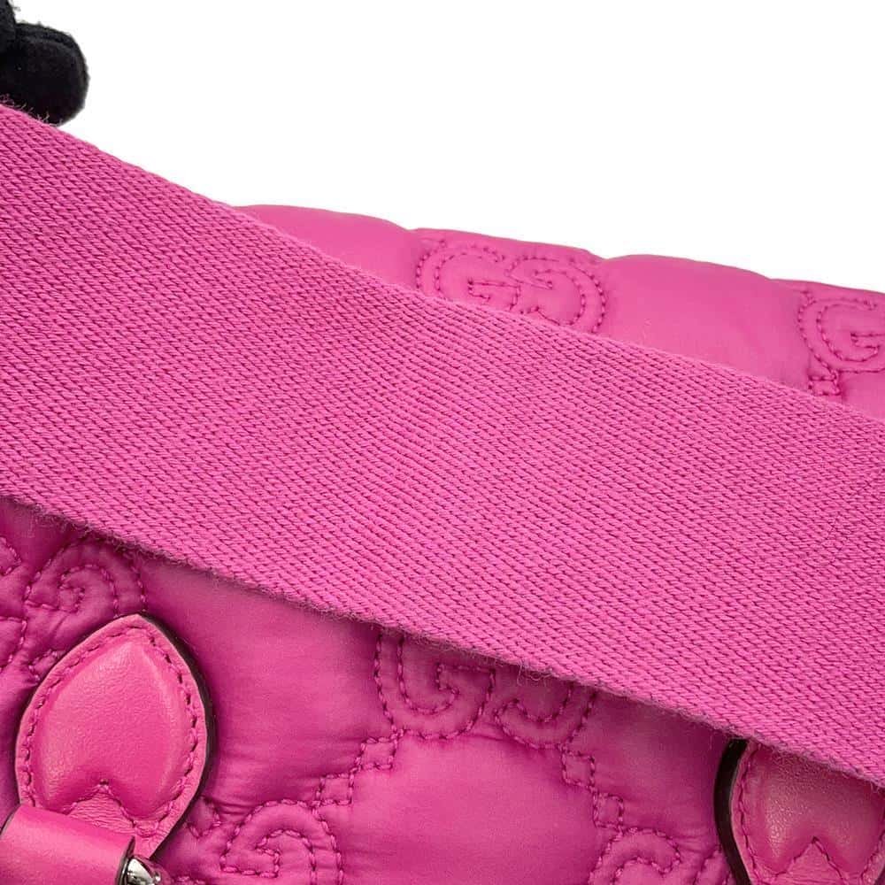 GUCCI GGMatelasse 2WAY Mini Travel Bag Pink702251 Nylon Leather