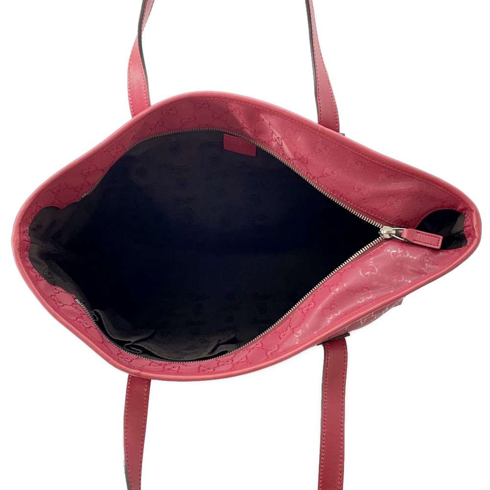 GUCCI GG Imprime Tote Bag Red211137 PVC Leather