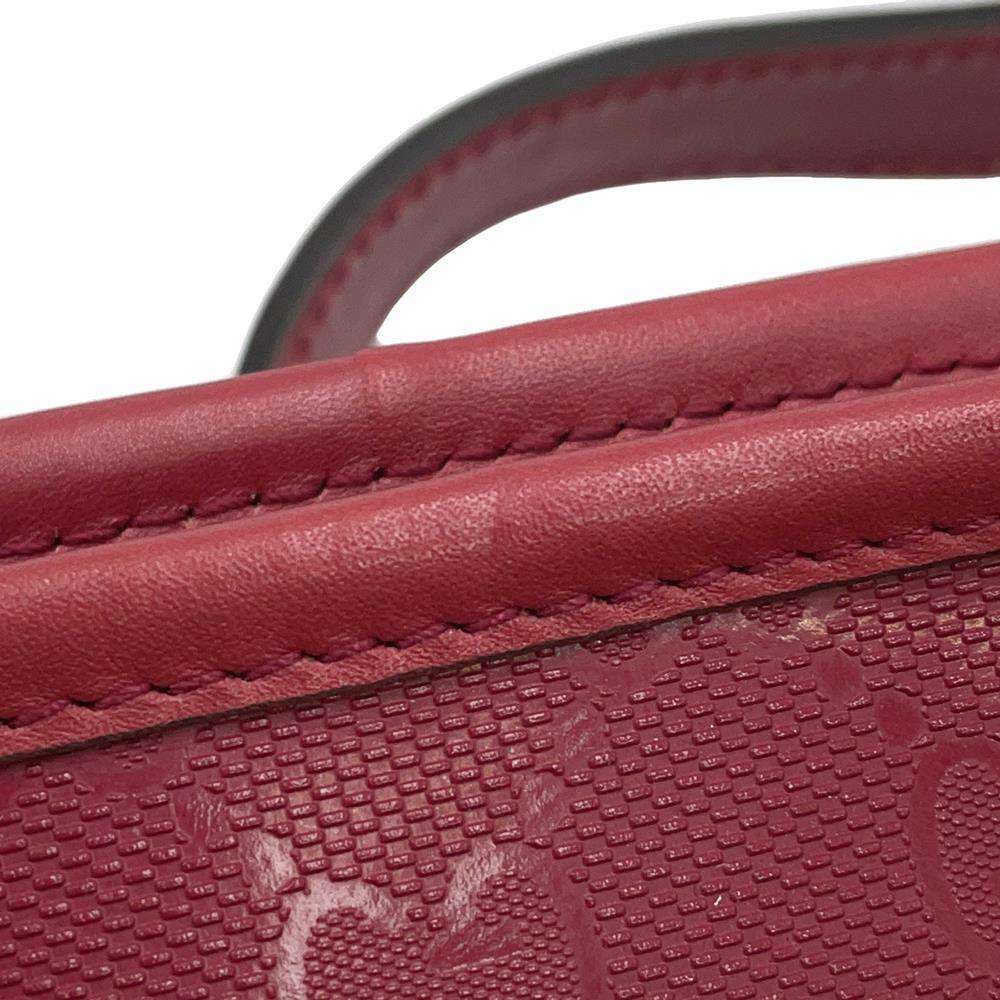 GUCCI GG Imprime Tote Bag Red211137 PVC Leather