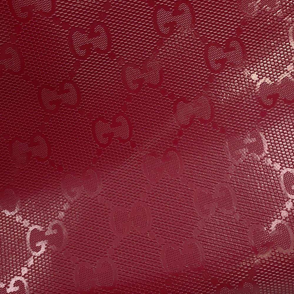 GUCCI GG Imprime Tote Bag Red211137 PVC Leather
