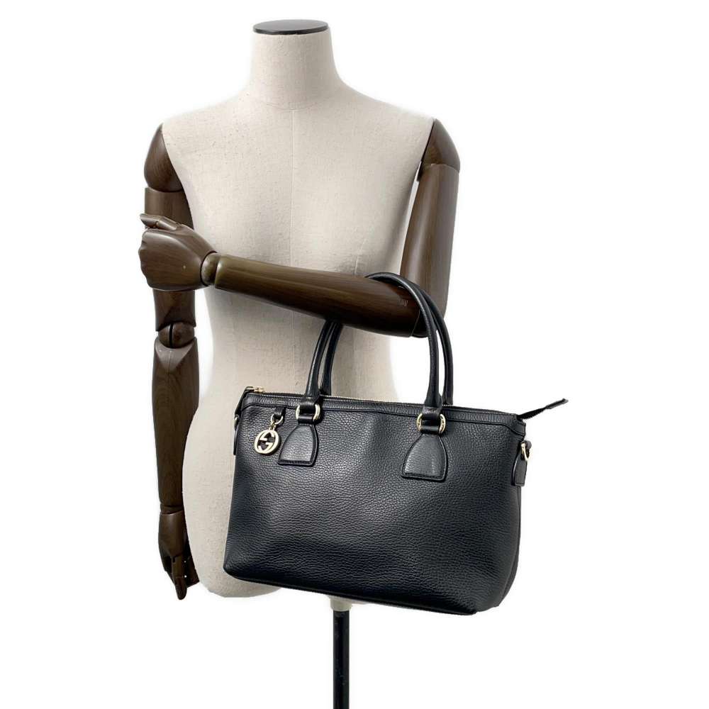 GUCCI Interlocking G 2wayBag Black449659 Leather