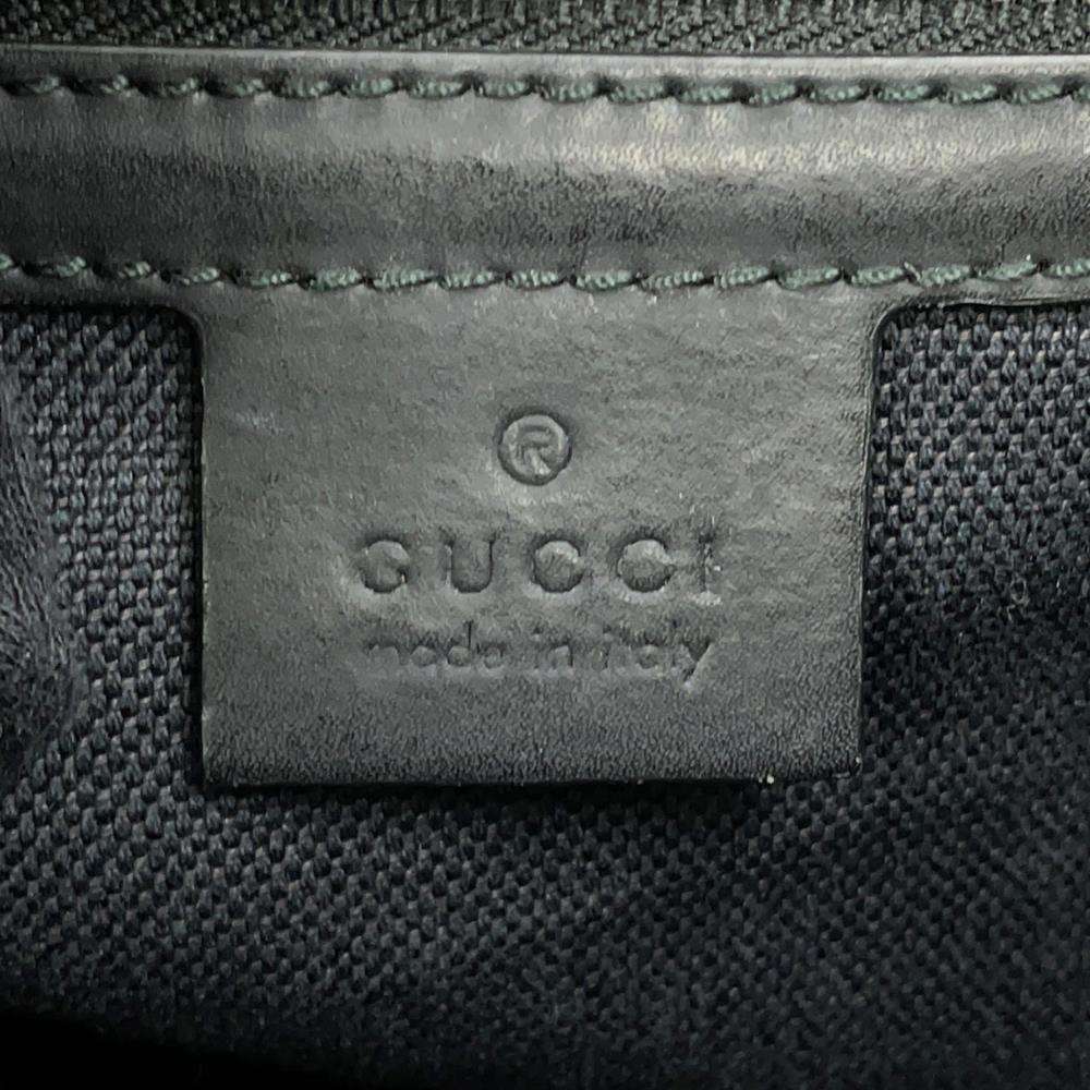 GUCCI GG Supreme Cherie Line Tote Bag Black495560 PVC Leather