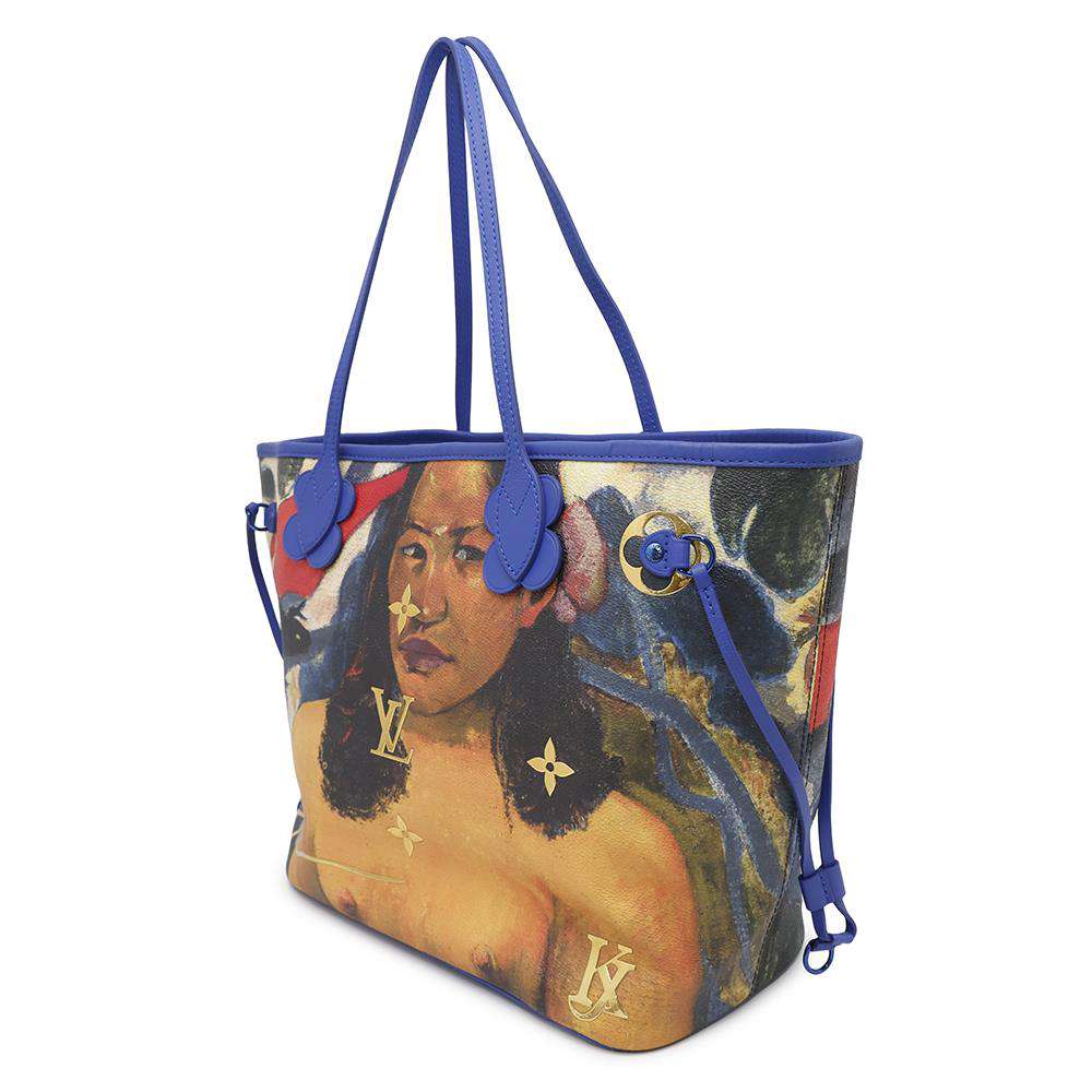 LOUIS VUITTON Neverfull Blue/MulticolorM43359 Monogram Celty Masters Collection Gauguin Size MM