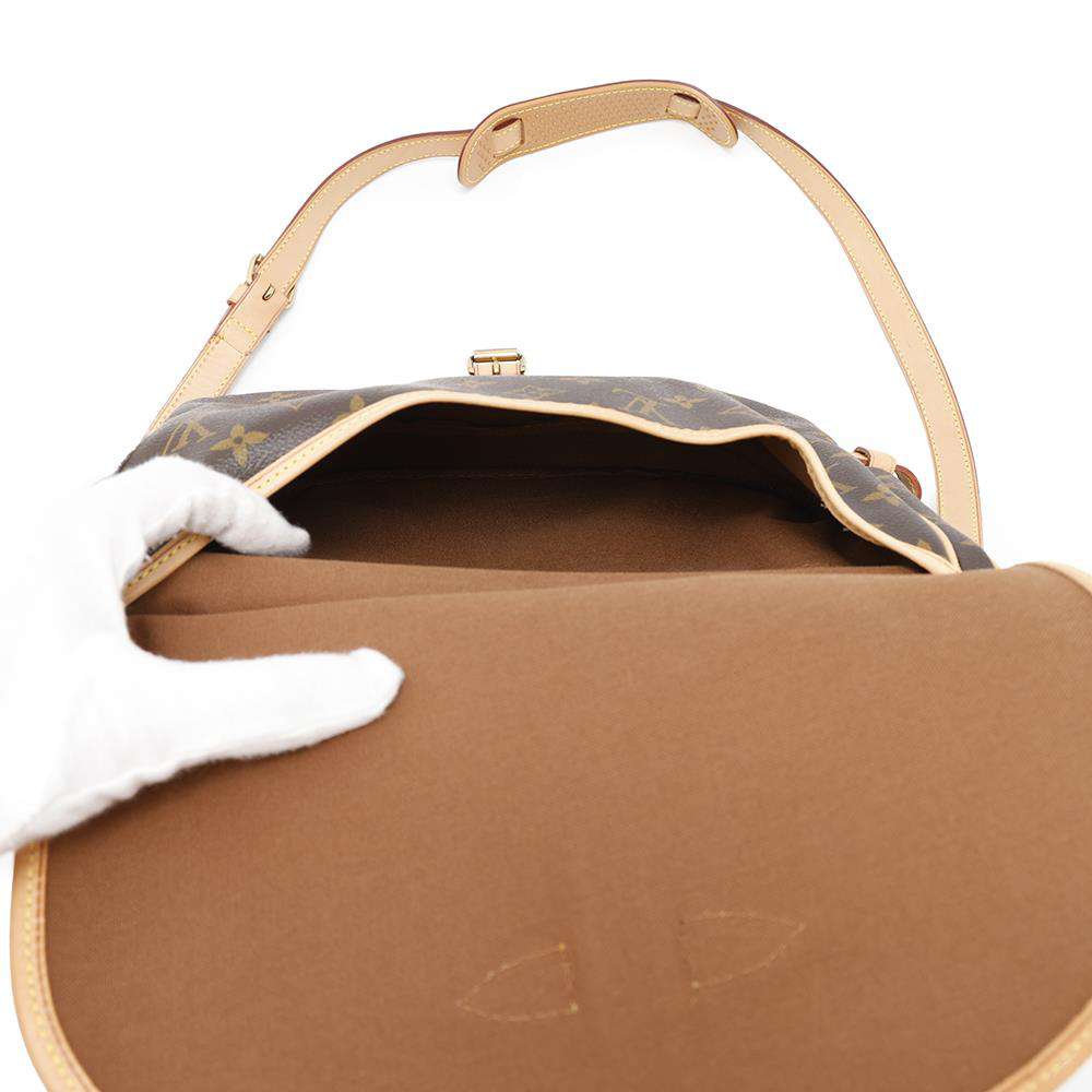 LOUIS VUITTON Saumur BrownM42256 Monogram Size 30