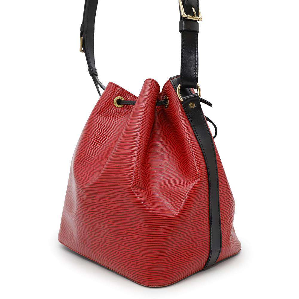 LOUIS VUITTON Petit Noe Castilian Red/NoirM44172 Epi Leather