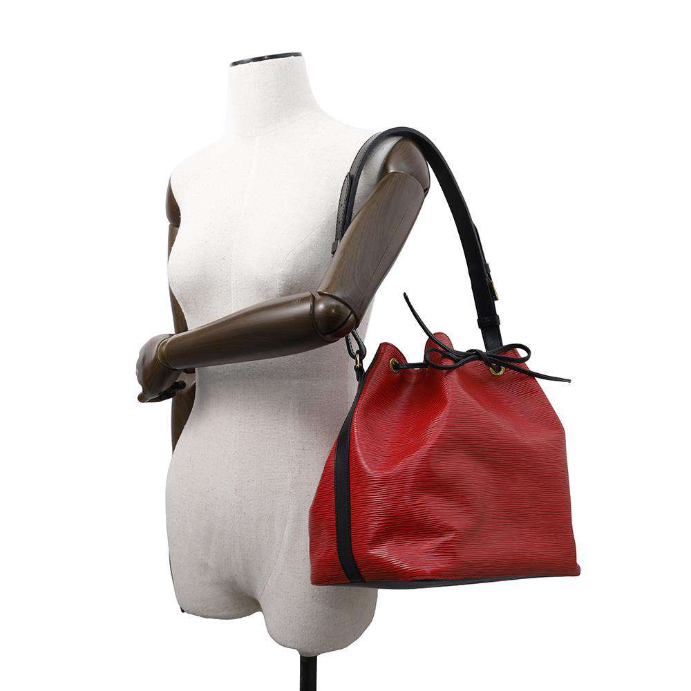 LOUIS VUITTON Petit Noe Castilian Red/NoirM44172 Epi Leather