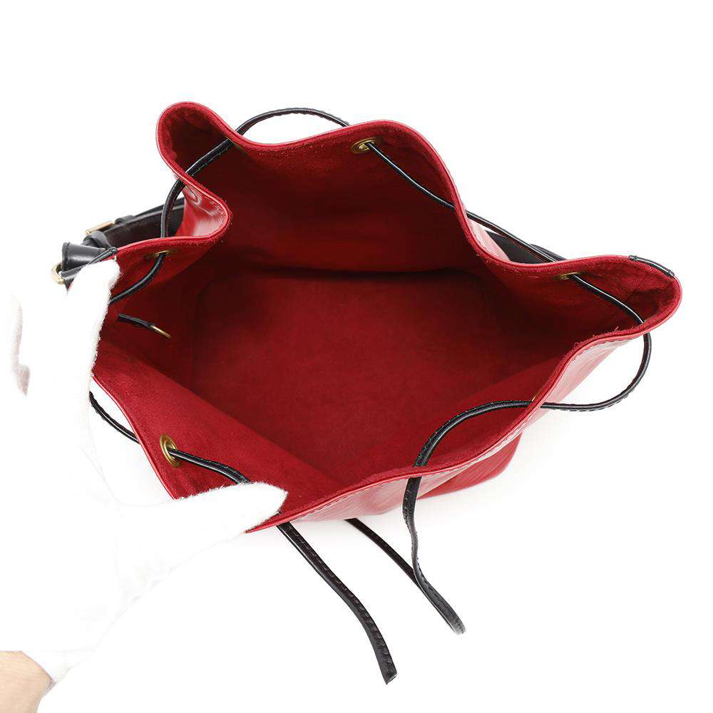 LOUIS VUITTON Petit Noe Castilian Red/NoirM44172 Epi Leather