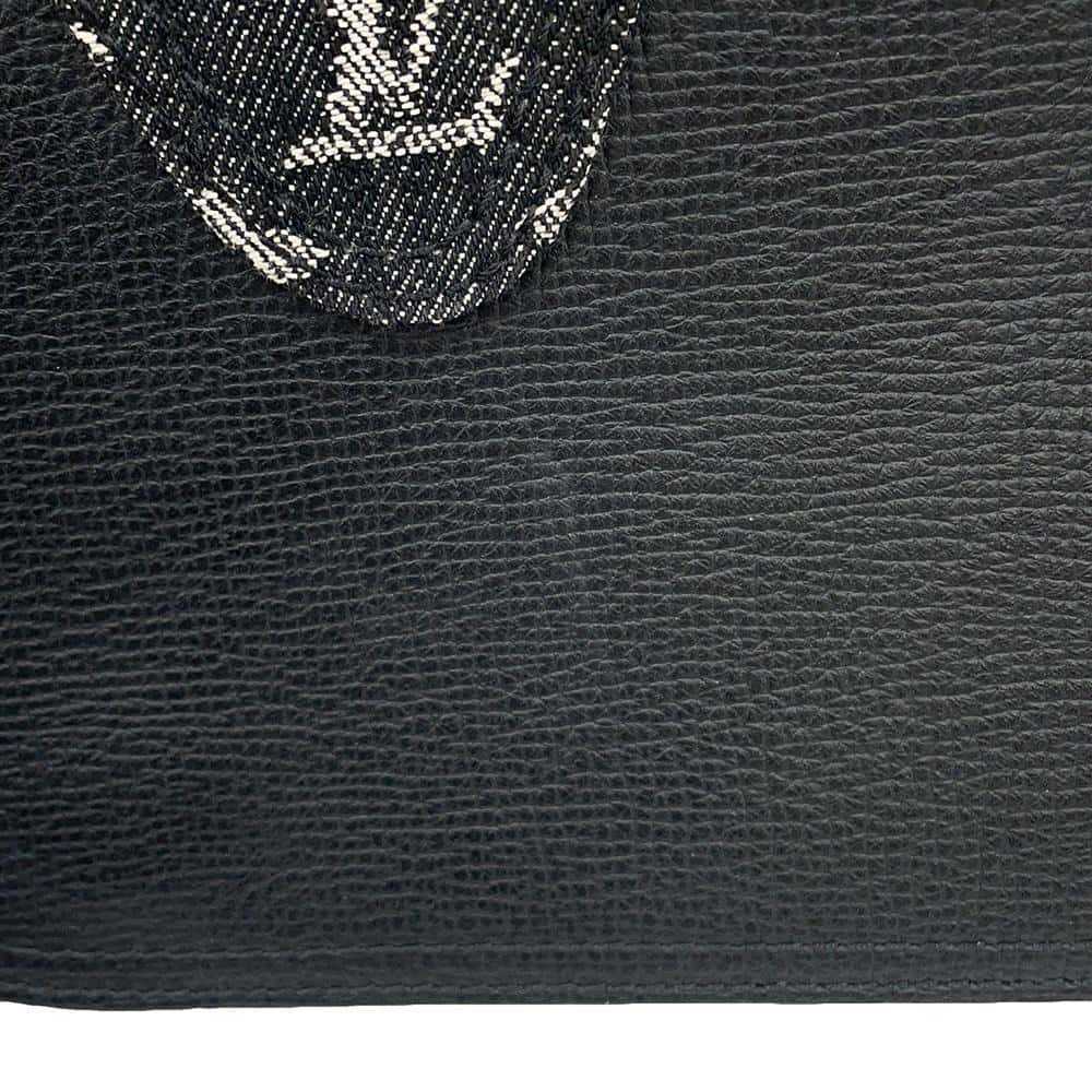 LOUIS VUITTON BUSAS TOKYO NIGOCollaboration NoirM45971 Monogram Denim Taurillon Leather