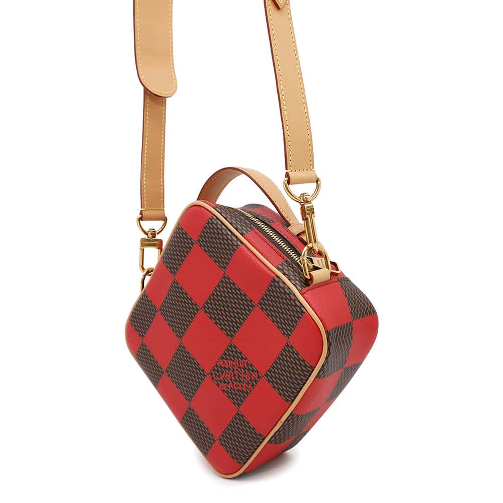 LOUIS VUITTON Chess Messenger RedN40561 Damier・Pop