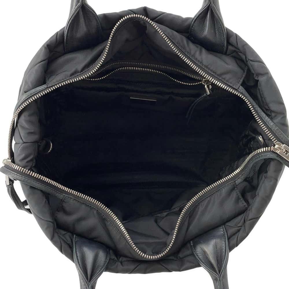 PRADA Small Padded Re-Nylon Tote Bag Black1BG436 Nylon