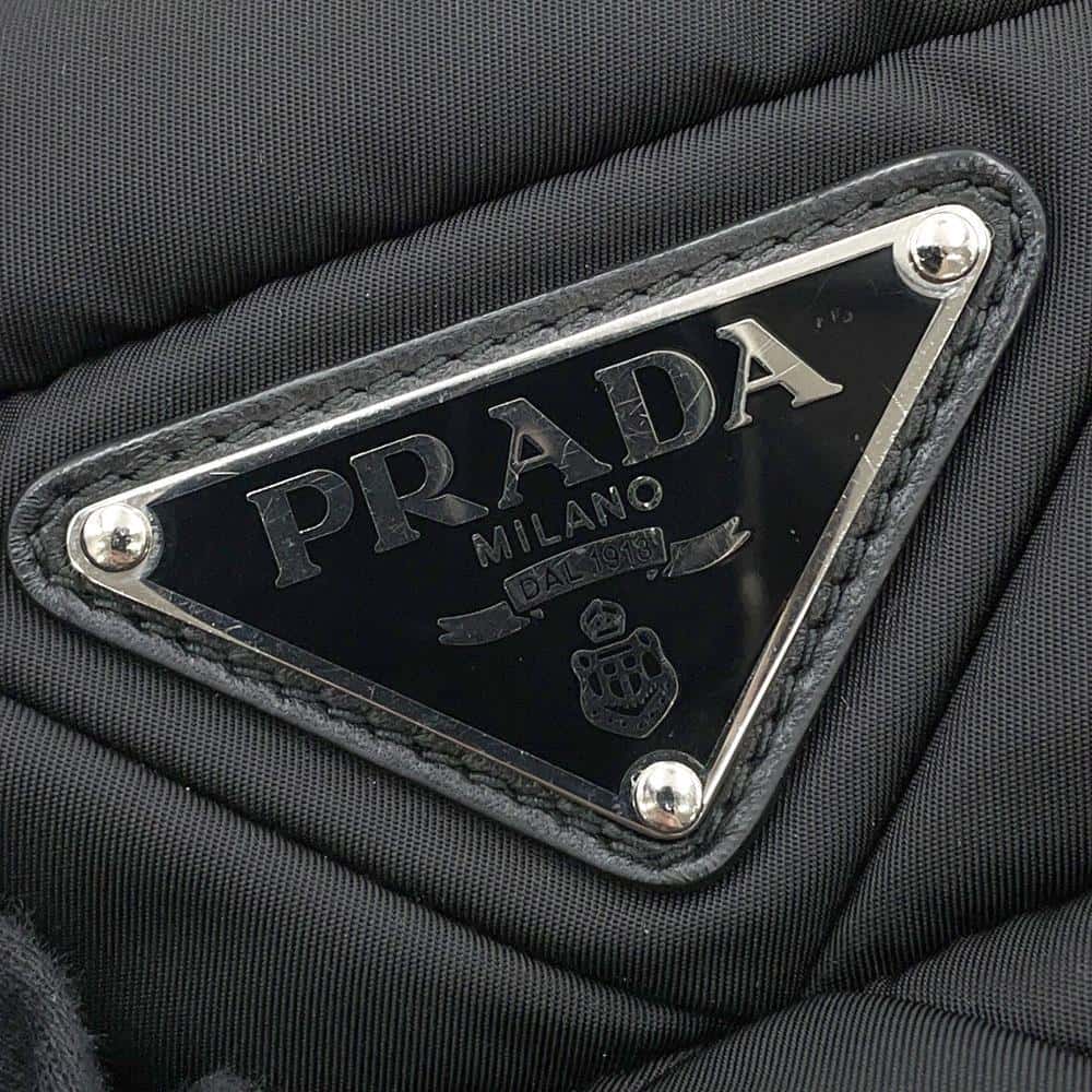 PRADA Small Padded Re-Nylon Tote Bag Black1BG436 Nylon