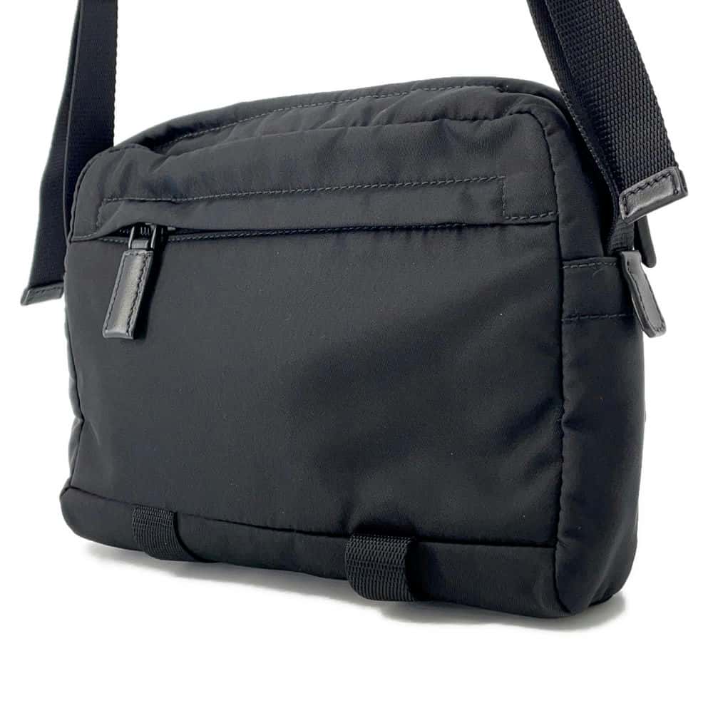 PRADA Cross Body Bag Black/Navy/Green2VH043 Nylon Leather