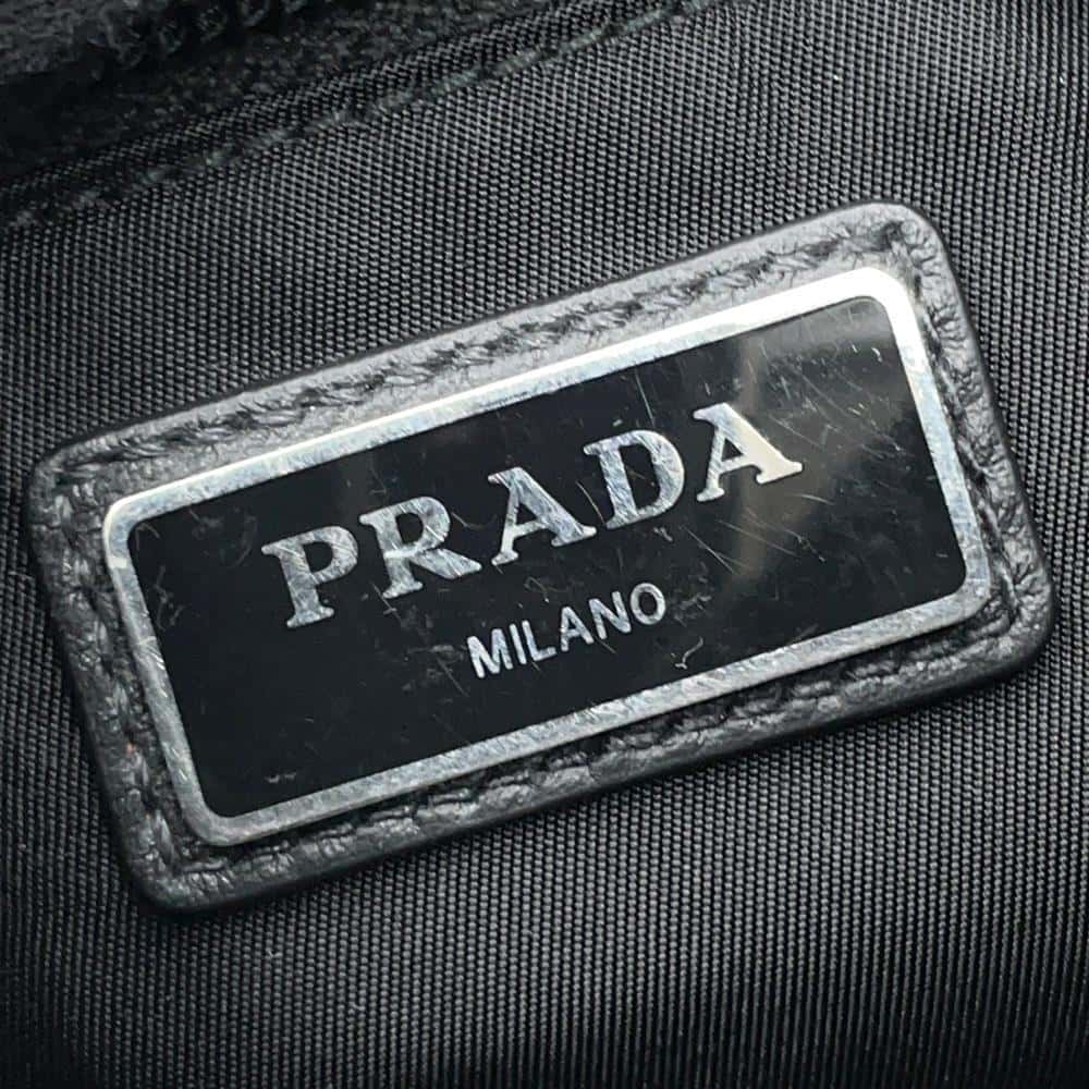PRADA Cross Body Bag Black/Navy/Green2VH043 Nylon Leather