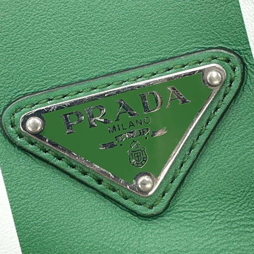 PRADA Cross Body Bag Black/Navy/Green2VH043 Nylon Leather