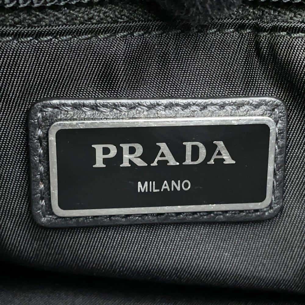 PRADA Cross Body Bag Black/Navy/Green2VH043 Nylon Leather