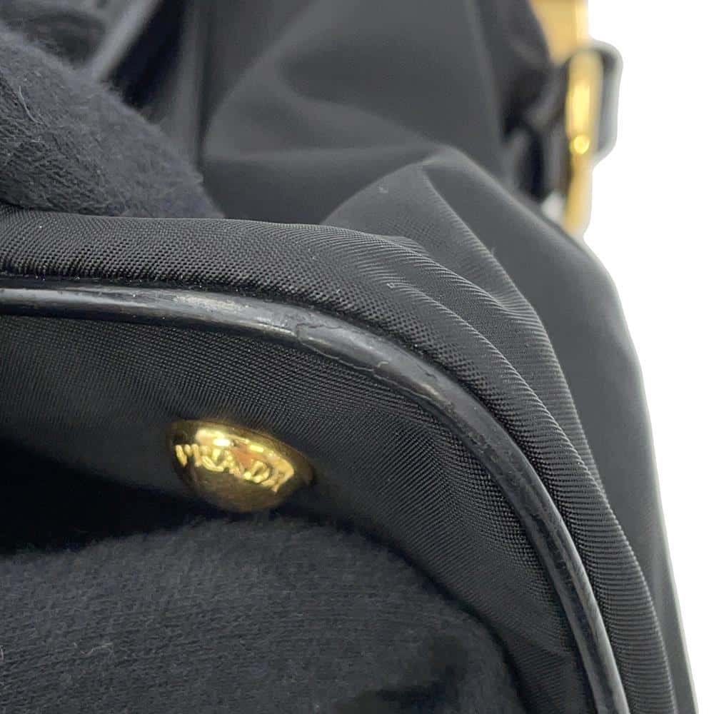 PRADA 2WAYHandbag Black1BB013 Nylon Leather