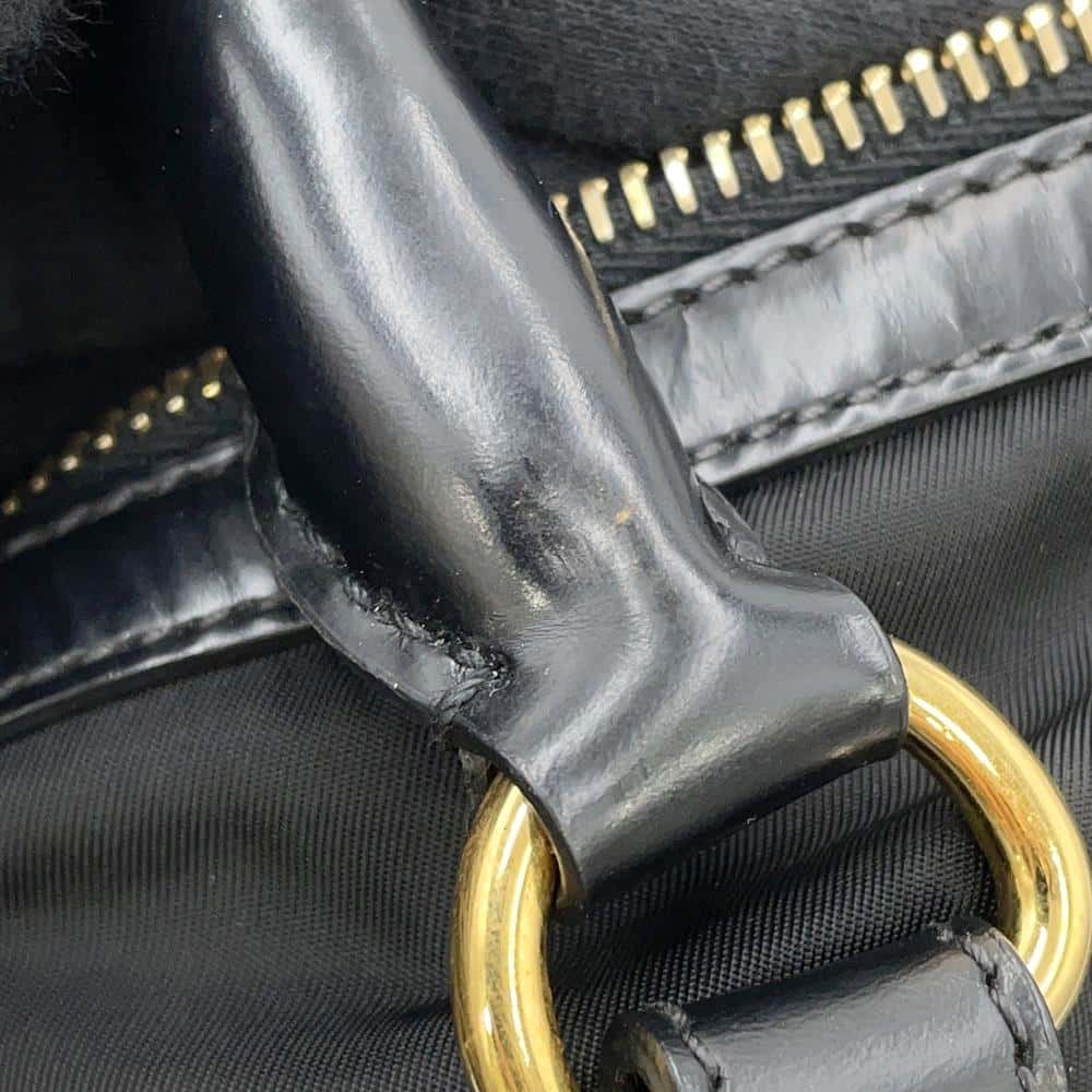 PRADA 2WAYHandbag Black1BB013 Nylon Leather