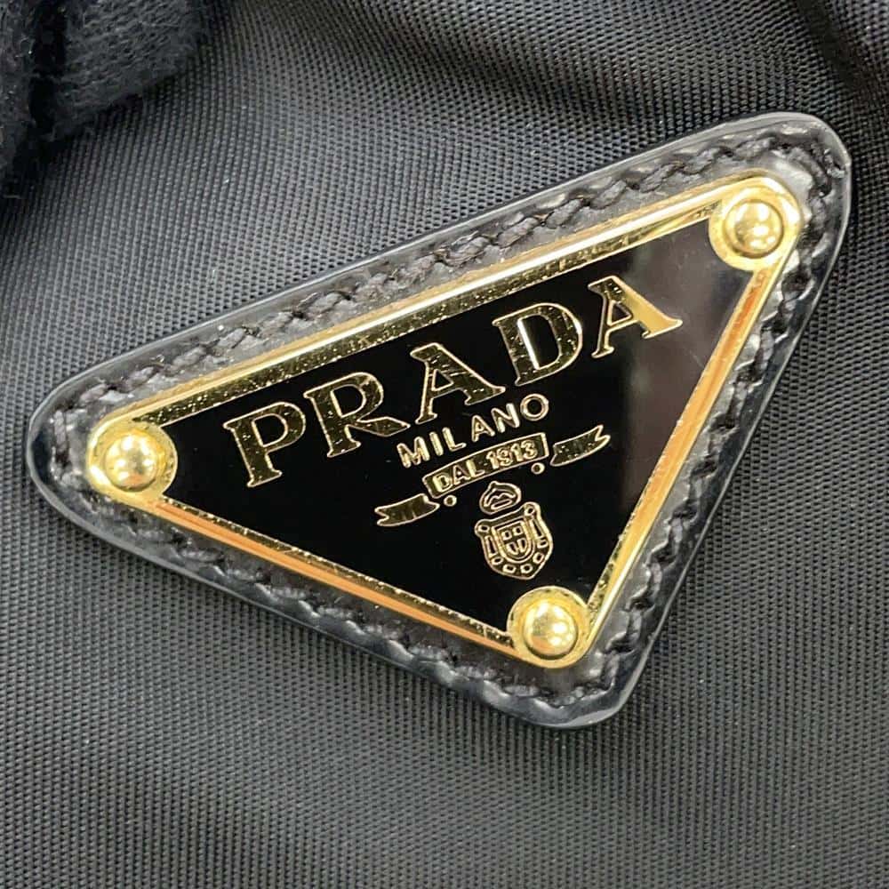 PRADA 2WAYHandbag Black1BB013 Nylon Leather