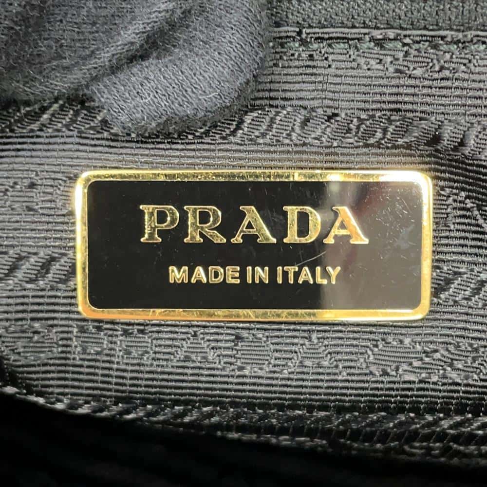 PRADA 2WAYHandbag Black1BB013 Nylon Leather