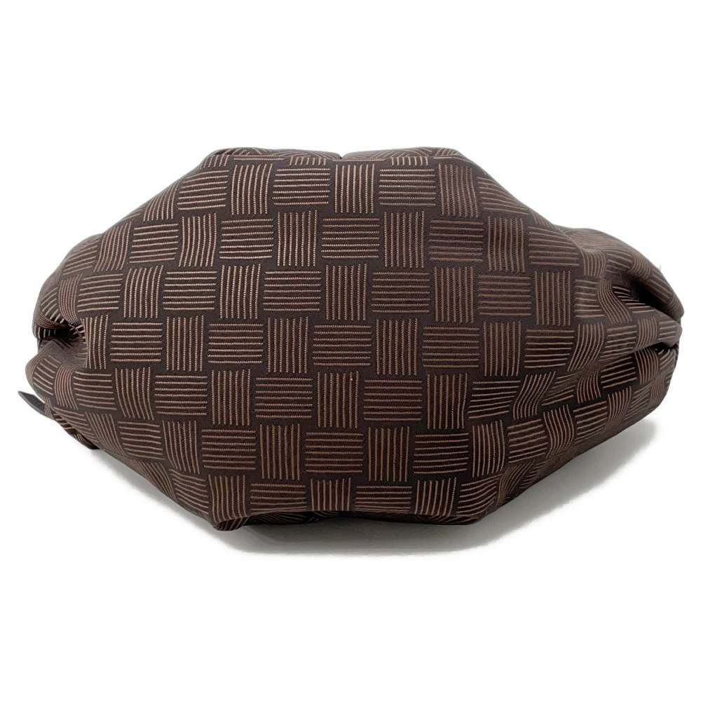 Bottega Veneta Double knot Brown Nylon Size Mini