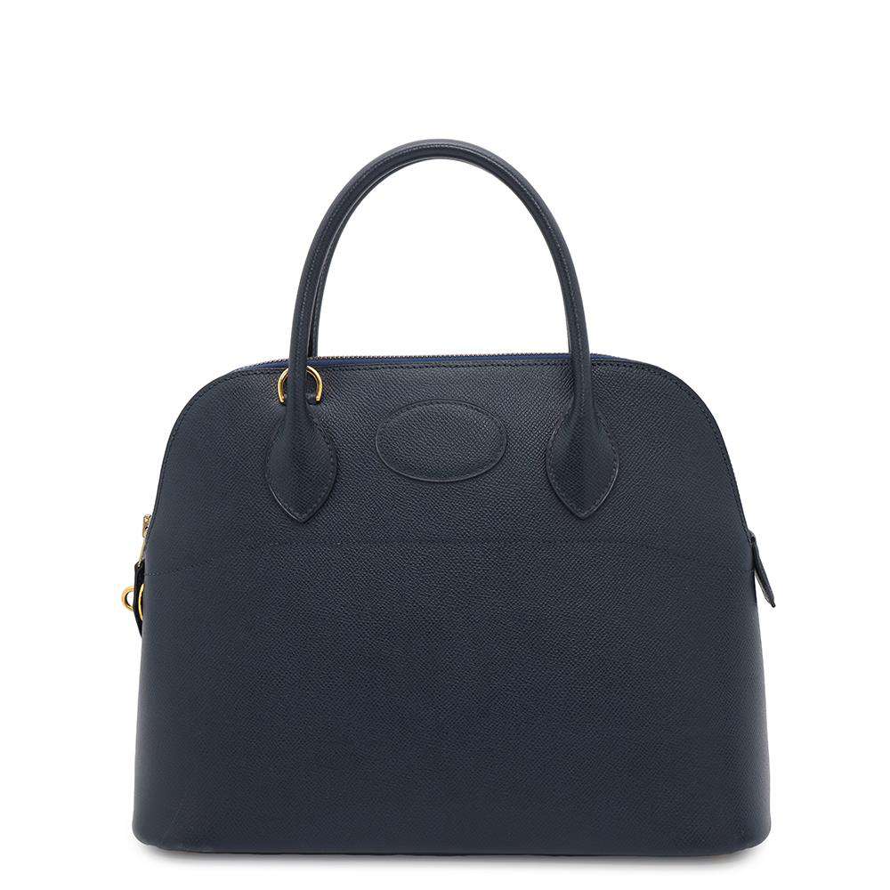 HERMES Bolide Navy Courchevel Size 31